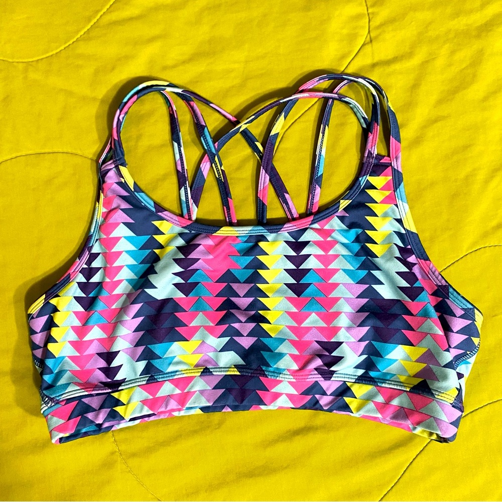 GAP Multicolor Geometric Bikini Top